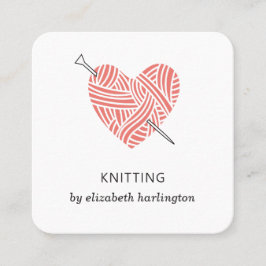 Handgeknetet. Die Ausrüstung der Krocketboote. Kni Quadratische Visitenkarte