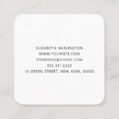 Handgeknetet. Die Ausrüstung der Krocketboote. Kni Quadratische Visitenkarte (Rückseite)