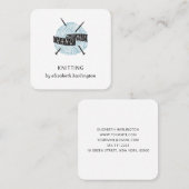 Handgeknetet. Die Ausrüstung der Krocketboote. Kni Quadratische Visitenkarte (Vorne/Hinten)