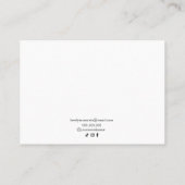 Handgelenkdarstellungskarte Visitenkarte (Rückseite)