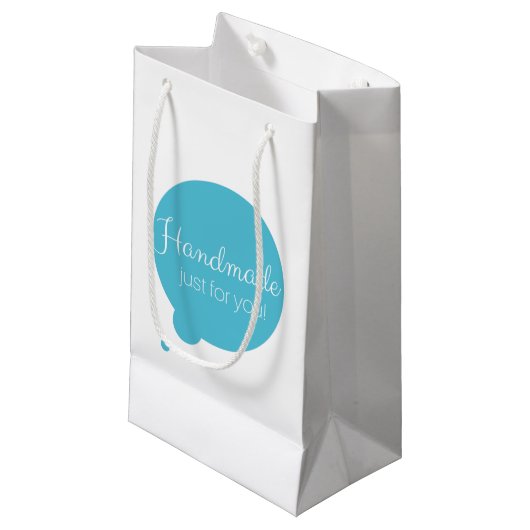 Handgemacht gerade für Sie! Geschenk-Tasche Kleine Geschenktüte (Vorderseite Schrägansicht)