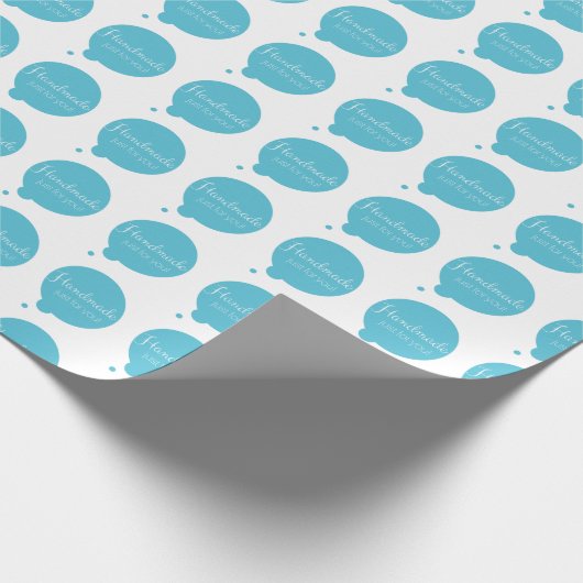 Handgemacht gerade für Sie! Geschenkpapier (Ecke)
