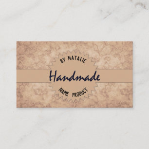 Handgemacht, Kraftpapier, Braunes Packpapier, Visitenkarte