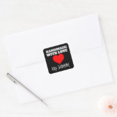 HANDGEMACHT MIT LIEBE INDIVIDUELLE AUFKLEBER (Umschlag)