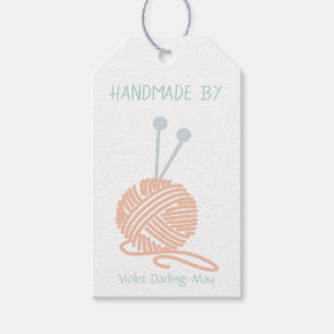 Handgemacht vorbei - Strickgarn und Geschenkanhänger
