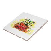 Handgemachte abstrakte Malerei von Lakshmi Maa Fliese (Seite)