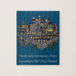 Handgemachte armenische Keramik-Platte Puzzle