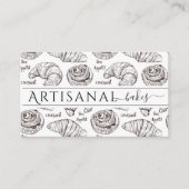 Handgemachte Backwaren Bäckerei Dessert Caterer Visitenkarte (Vorderseite)