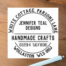 Handgemachte Briefmarke aus Kautschuk