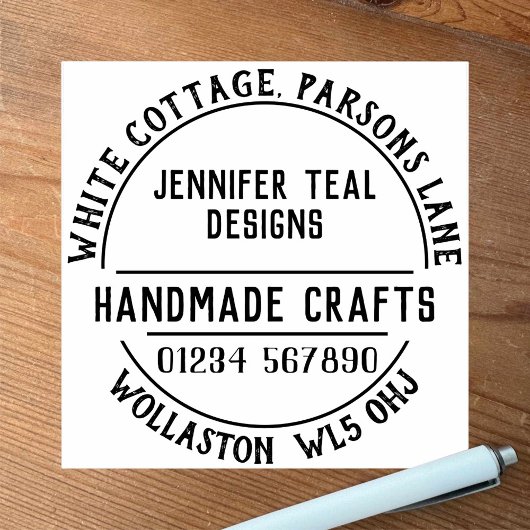 Handgemachte Briefmarke aus Kautschuk Gummistempel