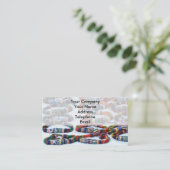 Handgemachte bunte Glasperle-Armbänder Visitenkarte (Stehend Vorderseite)