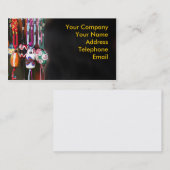 Handgemachte bunte Glasperlen Visitenkarte (Vorne/Hinten)