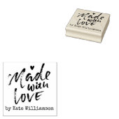 Handgemachte Business-Briefmarke mit Pinselschrift Gummistempel (Stempel)