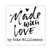 Handgemachte Business-Briefmarke mit Pinselschrift Gummistempel (Prägung)