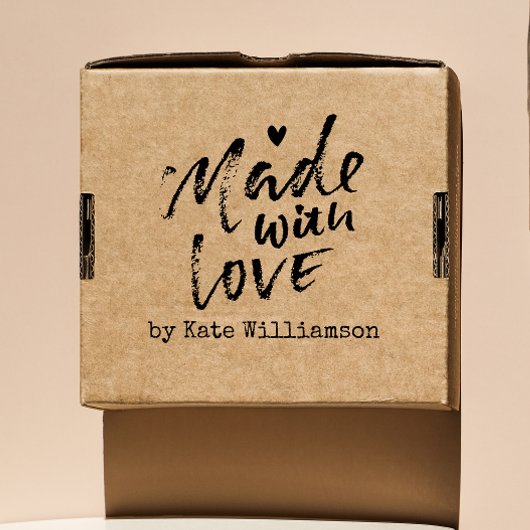 Handgemachte Business-Briefmarke mit Pinselschrift Gummistempel