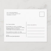 Handgemachte Ehepaare Hochzeit Foto Postkarte (Rückseite)