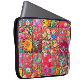Handgemachte Fliesen mit Blumenmuster als ba Laptopschutzhülle (Vorne Rechts)