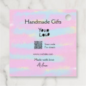 Handgemachte Geschenke für kleine Unternehmen, Lie Geschenkanhänger (Rückseite)