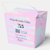 Handgemachte Geschenke für kleine Unternehmen, Lie Geschenkschachtel (Rückseite)