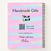 Handgemachte Geschenke für kleine Unternehmen, Lie Notizblock (Rückseite)