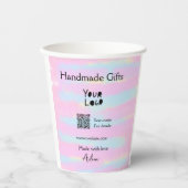 Handgemachte Geschenke für kleine Unternehmen, Lie Pappbecher (Vorderseite)