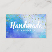 Handgemachte Geschenke Gold Confetti Elegantes Wat Visitenkarte (Vorderseite)