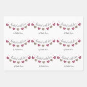 Handgemachte Geschenke "mit Liebe gegossen" Geschenkpapier Set (Vorderseite 3)