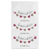 Handgemachte Geschenke "mit Liebe gegossen" Kleine Geschenktüte (Rückseite)