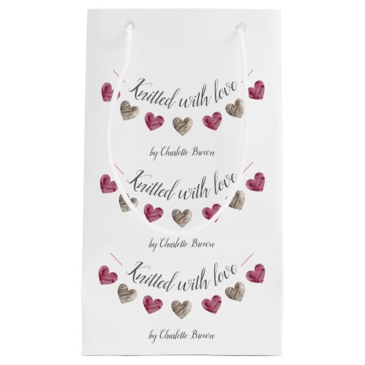 Handgemachte Geschenke "mit Liebe gegossen" Kleine Geschenktüte (Vorderseite)