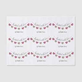 Handgemachte Geschenke "mit Liebe gegossen" Seidenpapier