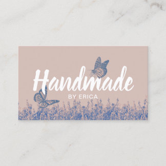 Handgemachte Geschenke Pastell Pink Vintag Floral Visitenkarte