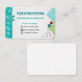 Handgemachte Grußkarten u. Scrapbooking Visitenkarte (Vorne/Hinten)