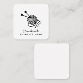 Handgemachte Handwerkskunst, modern gestrickt in S Quadratische Visitenkarte (Vorne/Hinten)