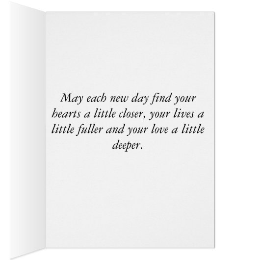 Handgemachte Hochzeits-Karte (Innen (Rechts))