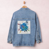 Handgemachte Kunst - Das Blumenrad Jeansjacke (Hangar)