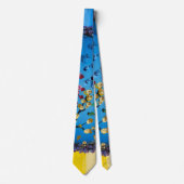 Handgemachte Kunst - Das Blumenrad Krawatte (Vorderseite)