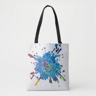 Handgemachte Kunst - Das Blumenrad Tasche