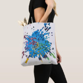 Handgemachte Kunst - Das Blumenrad Tasche (Von Nahem)
