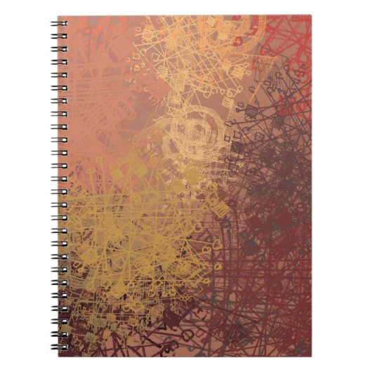 Handgemachte Kunst. Farbige Textur. Moderne Kunstw Notizblock (Vorderseite)