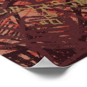 Handgemachte Kunst. Farbige Textur. Moderne Kunstw Poster (Ecke)