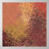 Handgemachte Kunst. Farbige Textur. Moderne Kunstw Poster (Vorne)