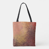 Handgemachte Kunst. Farbige Textur. Moderne Kunstw Tasche (Rückseite)