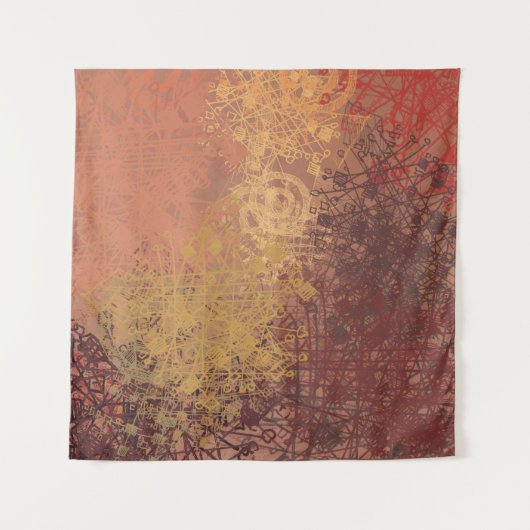 Handgemachte Kunst. Farbige Textur. Moderne Kunstw Wandteppich (Vorderseite)