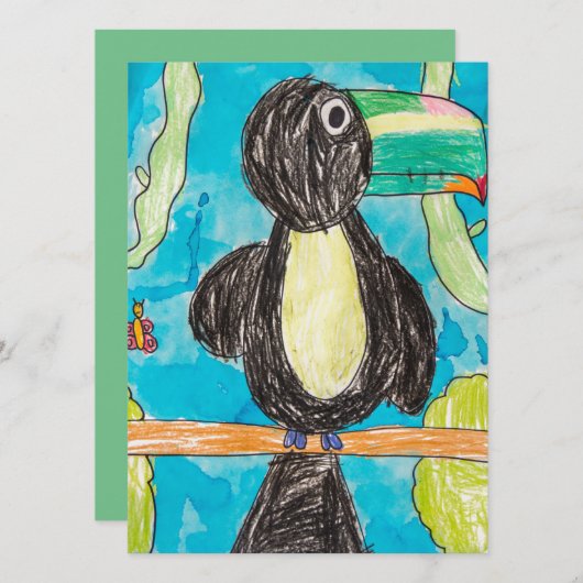 Handgemachte Kunst-Party-Versorgungen Einladung (Vorne/Hinten)