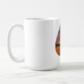 Handgemachte Kunst / Tanzen mit der Sonne Kaffeetasse (Links)