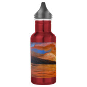 Handgemachte Kunst / Tanzen mit Sonnen Edelstahlflasche (Links)
