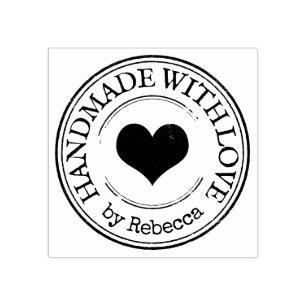 Handgemachte Liebe Gummistempel