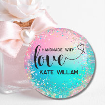 Handgemachte Liebe Pastel holografischen Glitzer K
