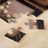 Handgemachte Luxusschokolade in einem Kasten Puzzle (Seite)