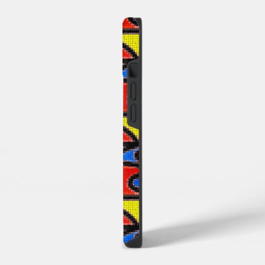 Handgemachte Mosaike, Malerei Barcelona Tilles iPhone Hülle (Linke Seite)